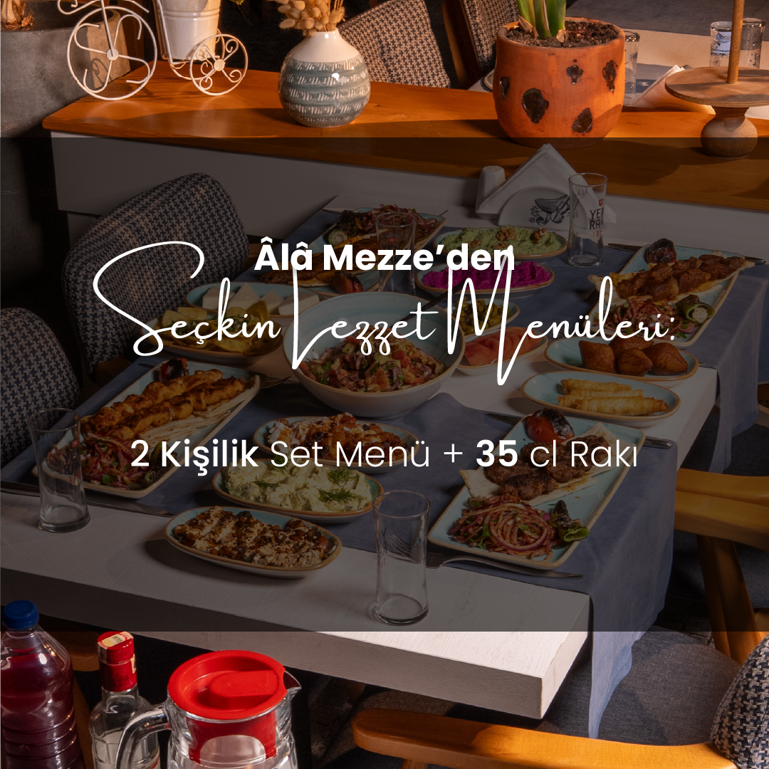 RAKIŞIKLI MENÜ  2 KİŞİLİK