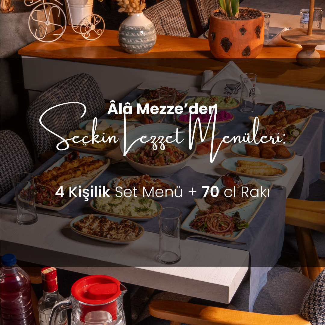 RAKIŞIKLI MENÜ 4 KİŞİLİK